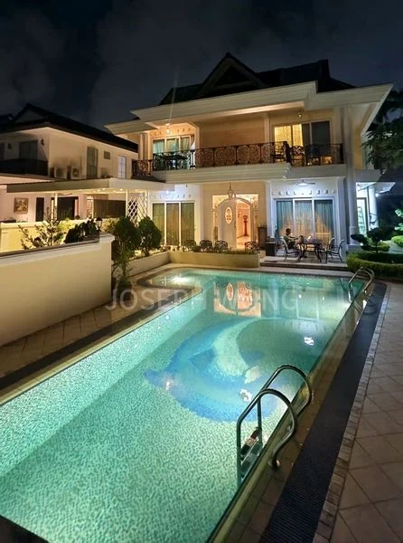 Open patio before a retractable roof